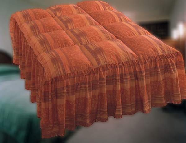 フリルタイプの羽毛布団/ベッドカバー